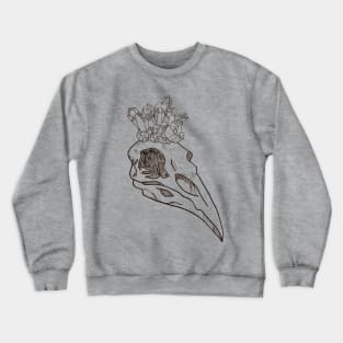 Crystal Crow Crown Crewneck Sweatshirt